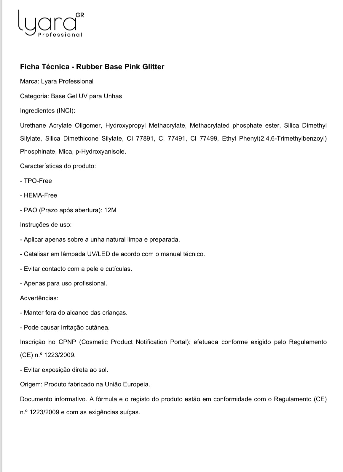 Rubber Base Pink Glitter 15ml