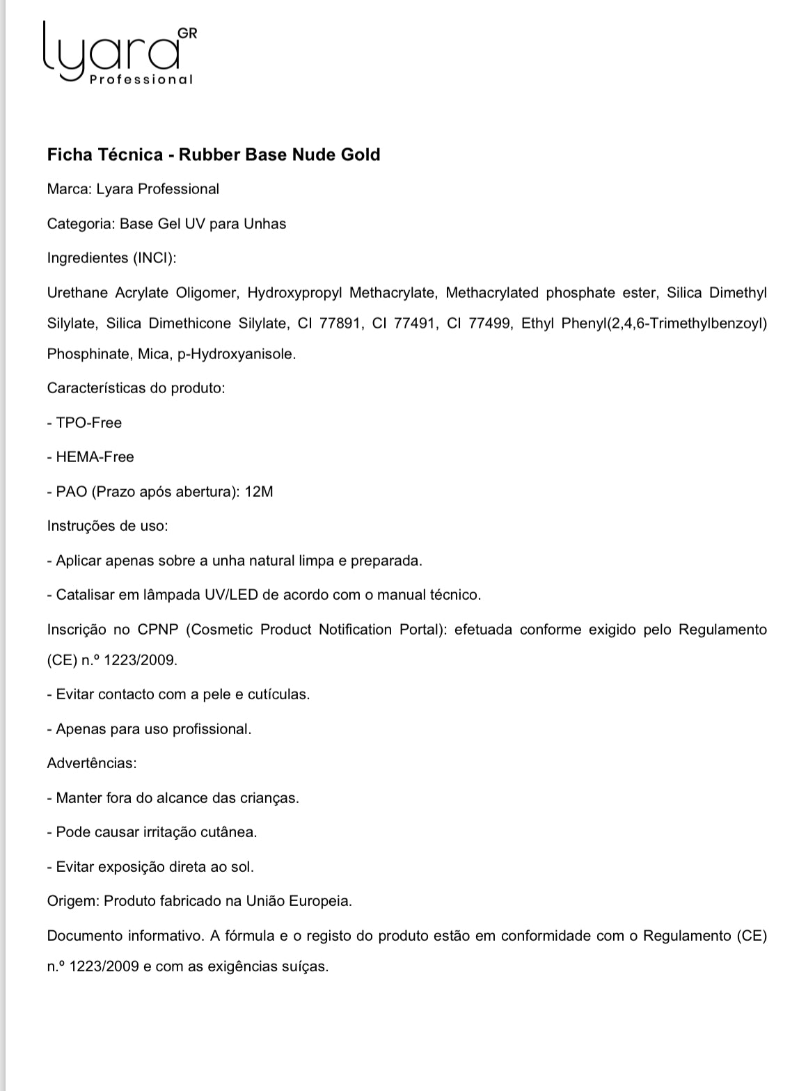 Rubber Base Nude Gold 15ml