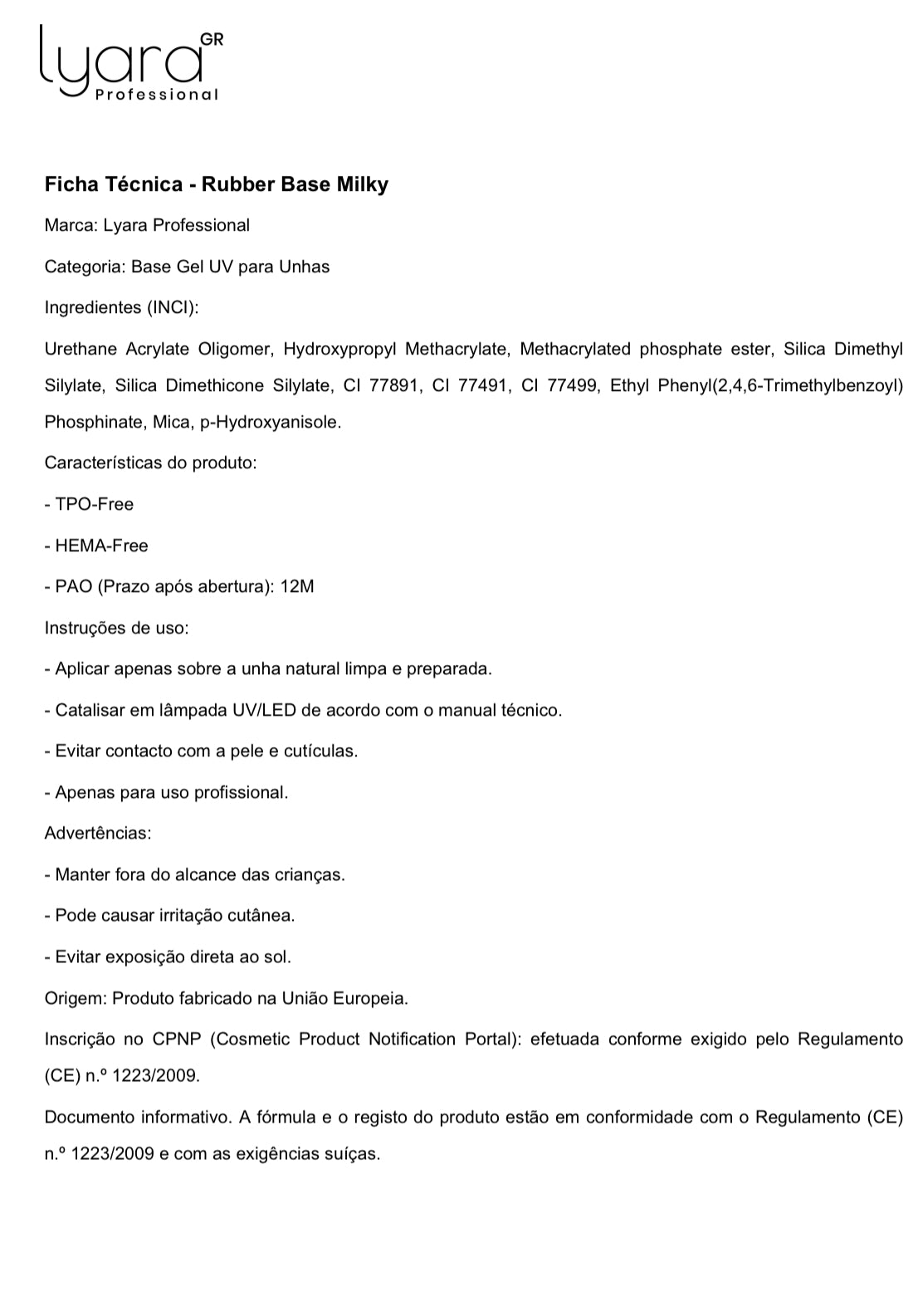 Rubber Base Milky 15ml