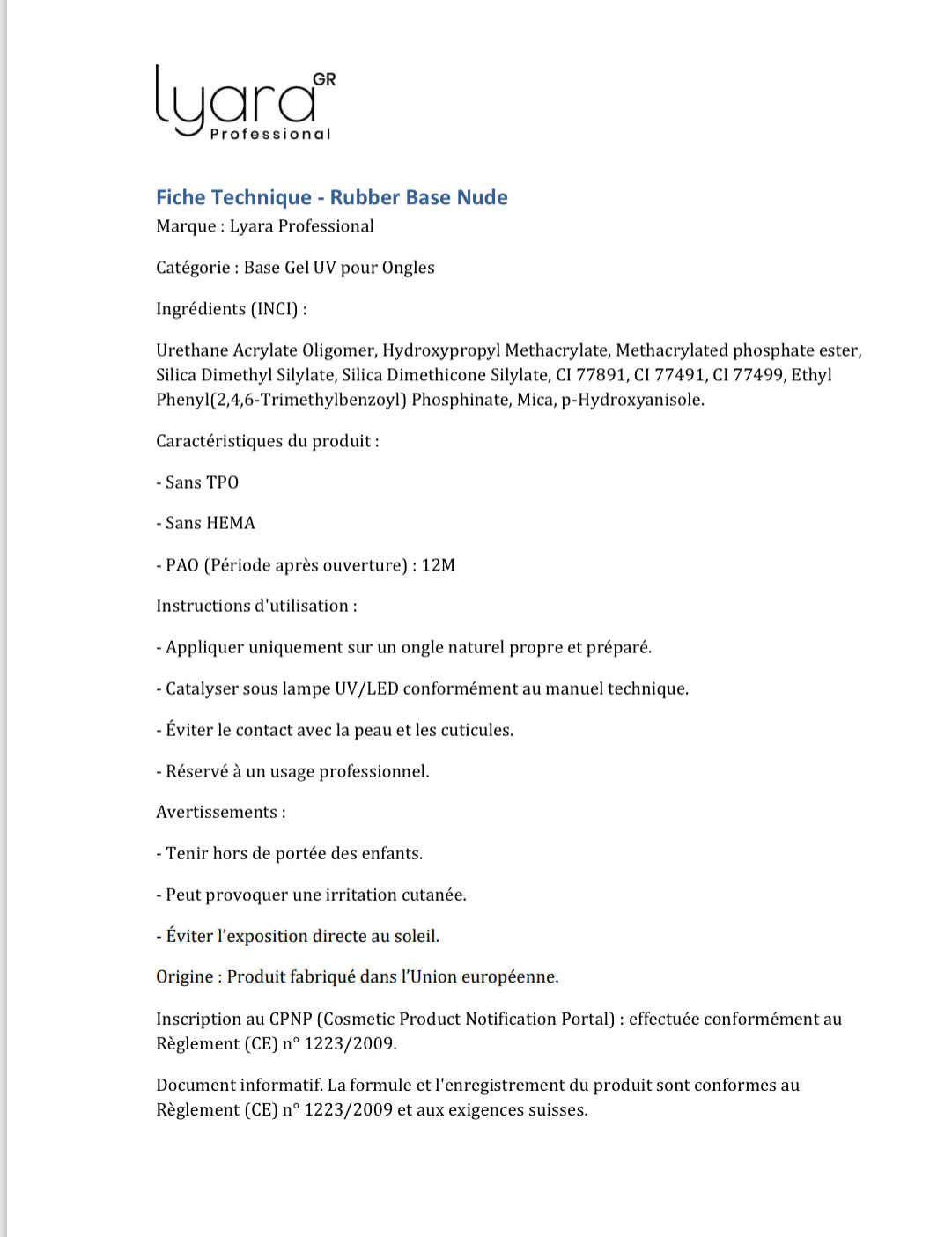 Rubber Base Nude 15ml