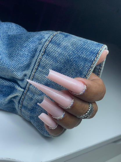 Nude Shiny – Gel de construction avec Fibre en Verre Nude Rosé avec Finition Brillante
