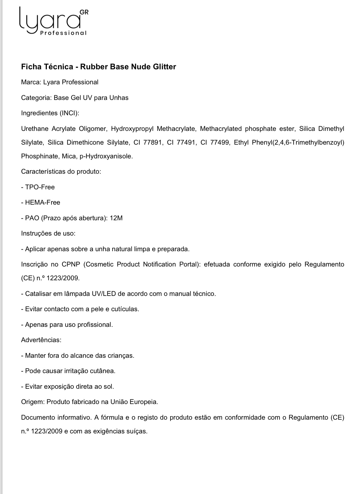 Rubber Base Nude Glitter 15ml