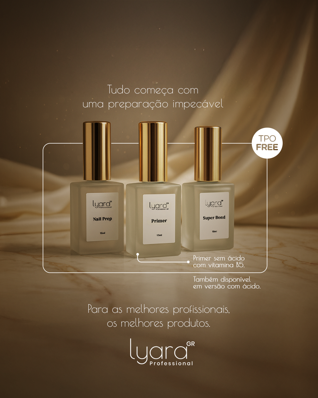 Flacon de Superbond sur un poste de travail complet