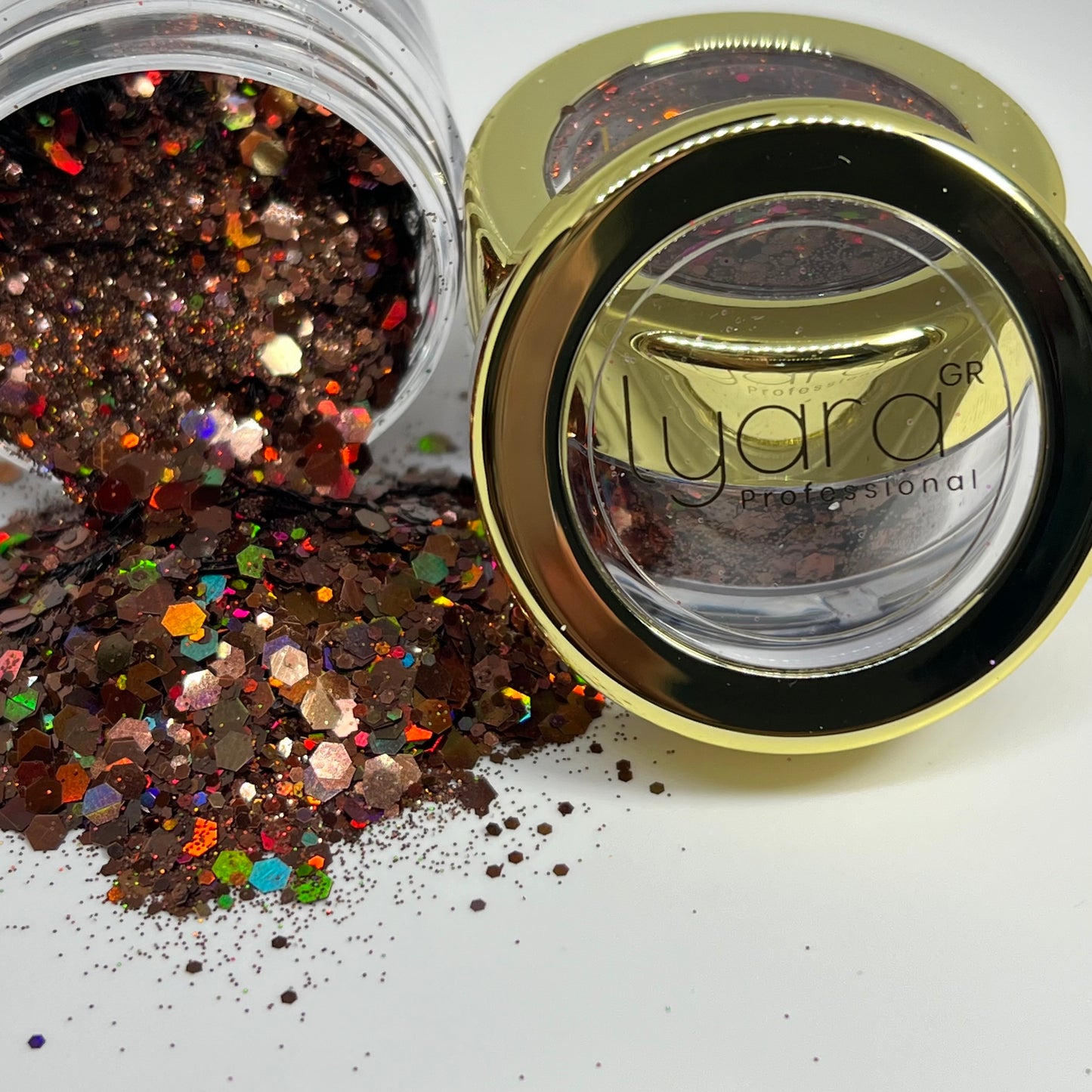 Brilho Marrom – Elegância Natural e Refinada para Nail Art