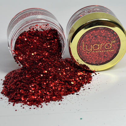 Paillettes Rouges – Intensité Passionnée pour Nail Art Audacieux