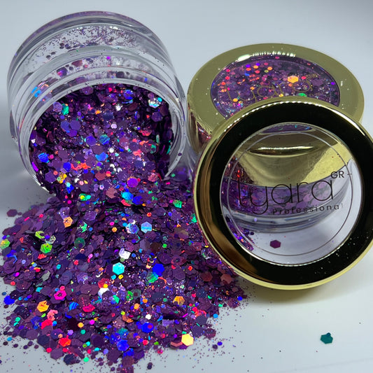 Glitter roxo – Acabamento criativo e feminino para Nail Art
