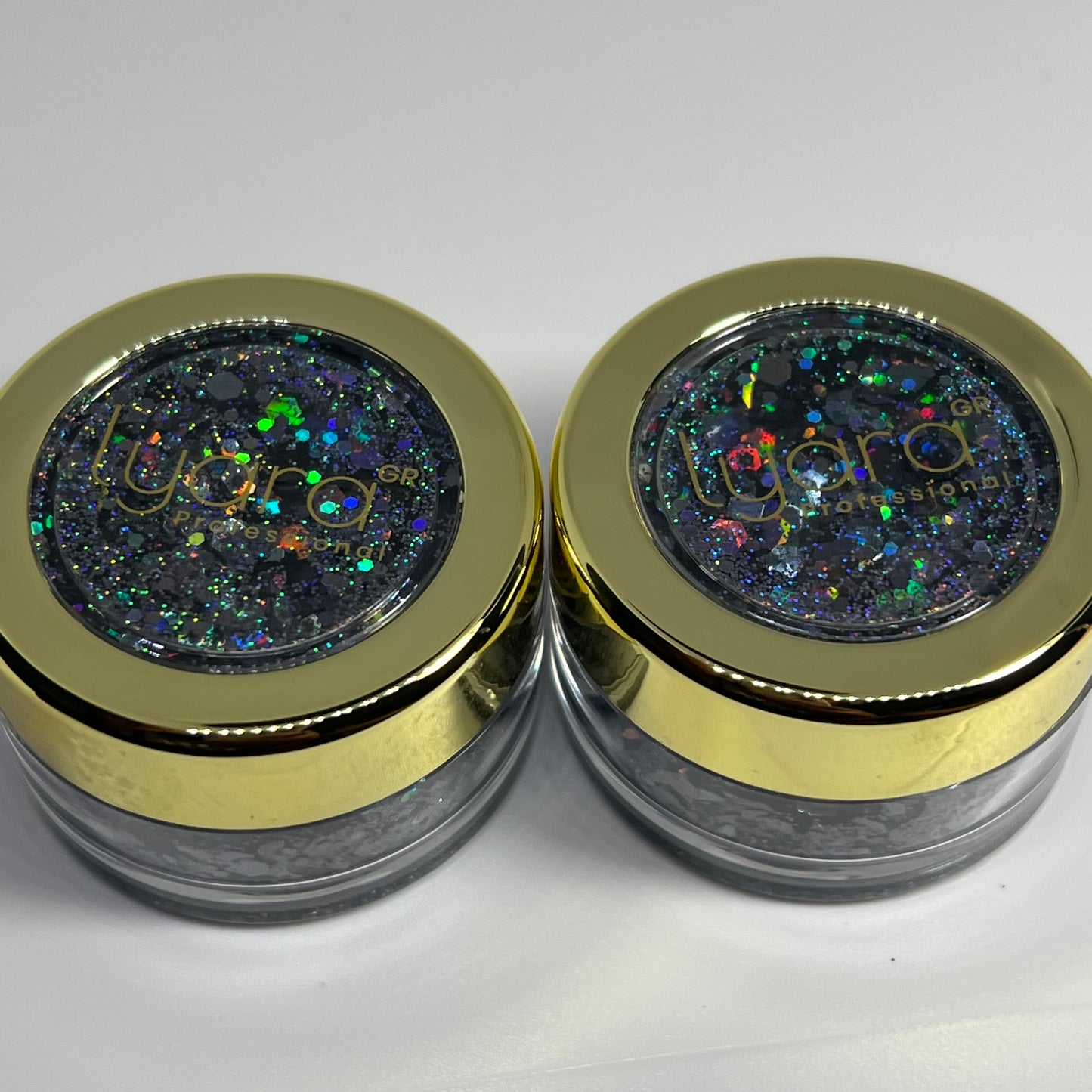 Effet mystérieux et brillant avec paillettes noires professionnelles